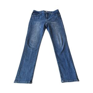 Quince Womens Stretch High Rise Skinny Medium Wash Jeans Size 28 Preppy City